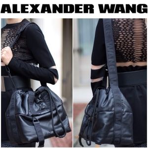 Alexander Wang x H&M Leather Bucket Drawstring Bag